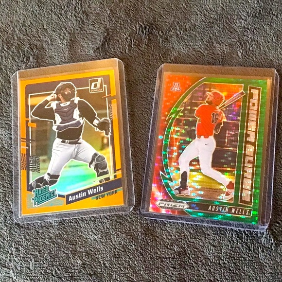 Austin Wells 2023 Donruss #83 Austin Wells Orange Holo Rated Prospect RC - Picture 1 of 4